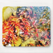 Poisson sur le tapis de souris