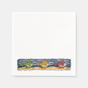 Poisson tropical - serviettes en papier