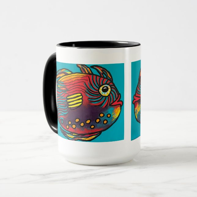 Poisson Twin Mug (Devant gauche)