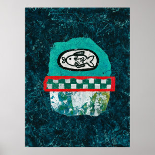 Poisson Va Au Marché Poster Poster Wall Art