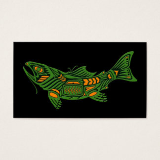 Poisson vert Haida Spirit sur noir