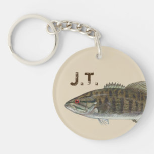 Poissons bas avec le monogramme ou le nom