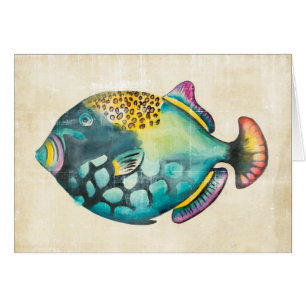 Poissons bleus et pourpres d'aquarium
