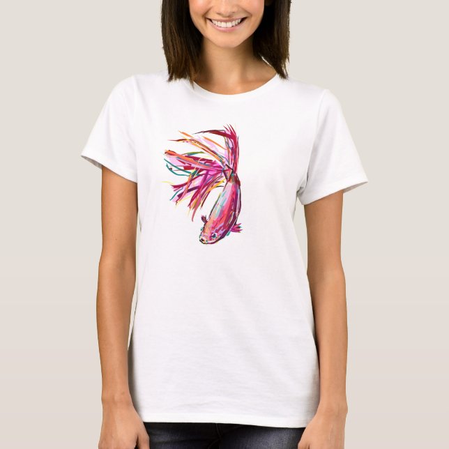 Poissons colorés de Betta - T-shirt (Devant)