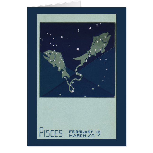 Poissons Constellation Zodiaque Vintage Astrologie (Devant)