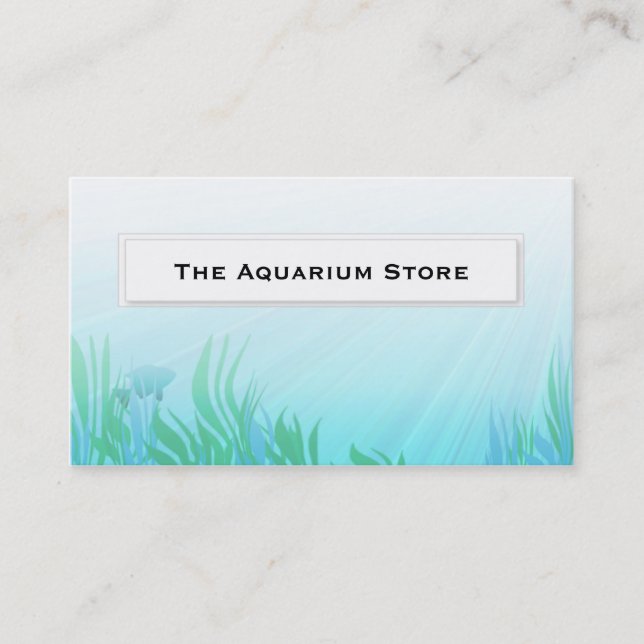 Poissons dans des cartes de visite d'aquarium de (Devant)