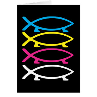 poissons de darwin de cmyk