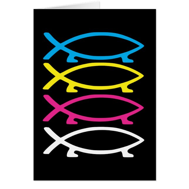 poissons de darwin de cmyk (Devant)