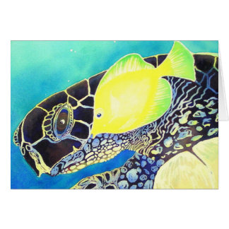 Poissons et tortue