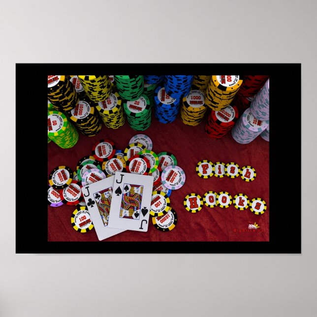 Poissons - Poster Poker Big Slick (Devant)