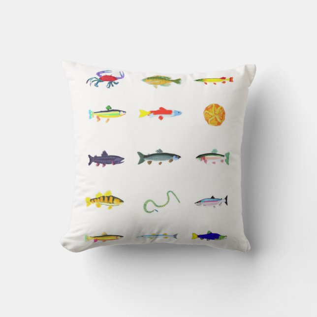 Poissons, serpent de mer, coussin de crabe (Recto)