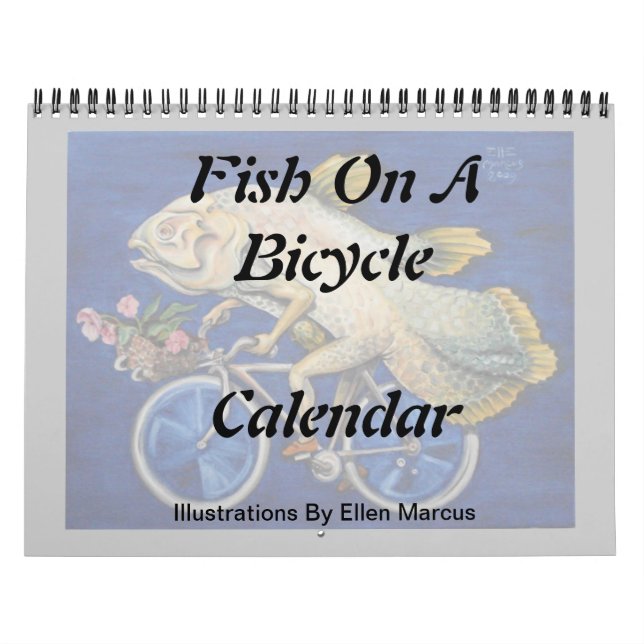 Poissons sur un calendrier de bicyclette (Protection)