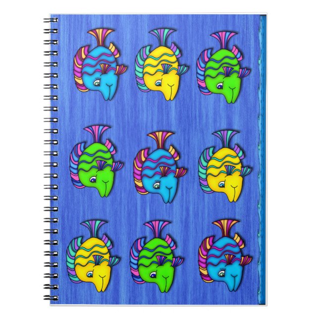Poissons tropicaux 1 carnet de notes à spirale (Devant)