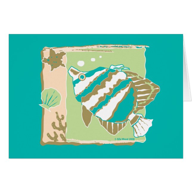 Poissons tropicaux de ~ de CARTE (Devant Horizontal)