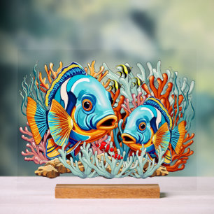 Poissons Tropicaux Vives Couleurs d'Été