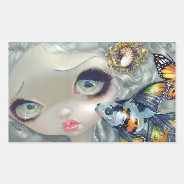 "Poissons Volants: La Coiffure" Sticker (Front)