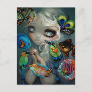 "Poissons Volants:  Les Oiseaux" Postcard