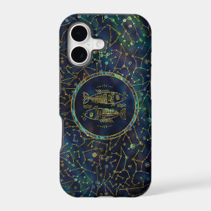 Poissons Zodiaque Or Abalone sur Constellation
