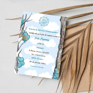 Poite Janeu Upanayanam Hindu Holy Thread Butterfly Invitation