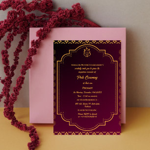 Poite Janeu Upanayanam Hindu Holy Thread Floral Invitation