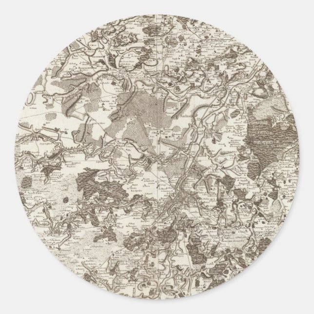 Poitiers Classic Round Sticker (Front)