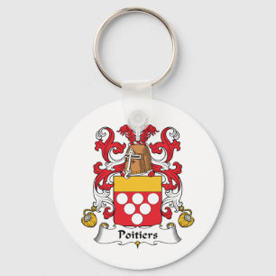 Poitiers Family Crest Keychain