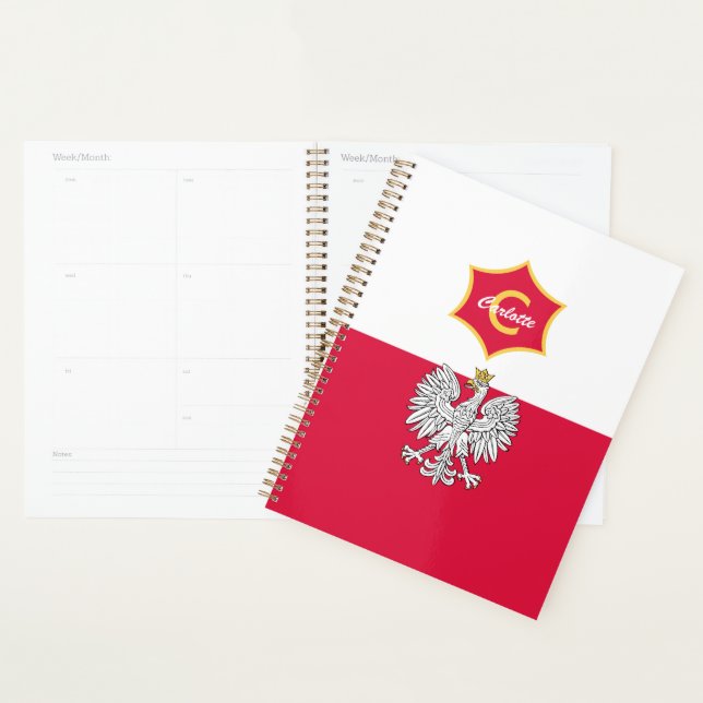 Poitrine d'aigle blanc polonais Monogramme (Devant avec enveloppe)