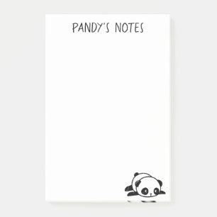 Poitrine de Panda Lazy Post-it® Notes 4 x 6