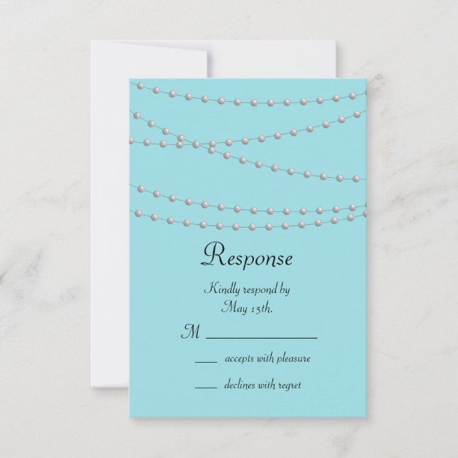 Poitrine de perles sur RSVP Turquoise (Devant)