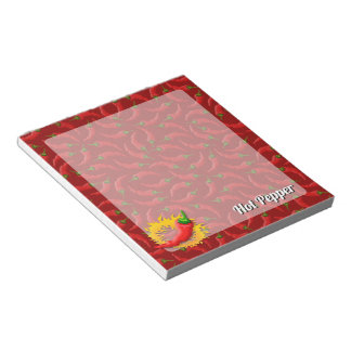 Poivre avec Bloc-notes flamme