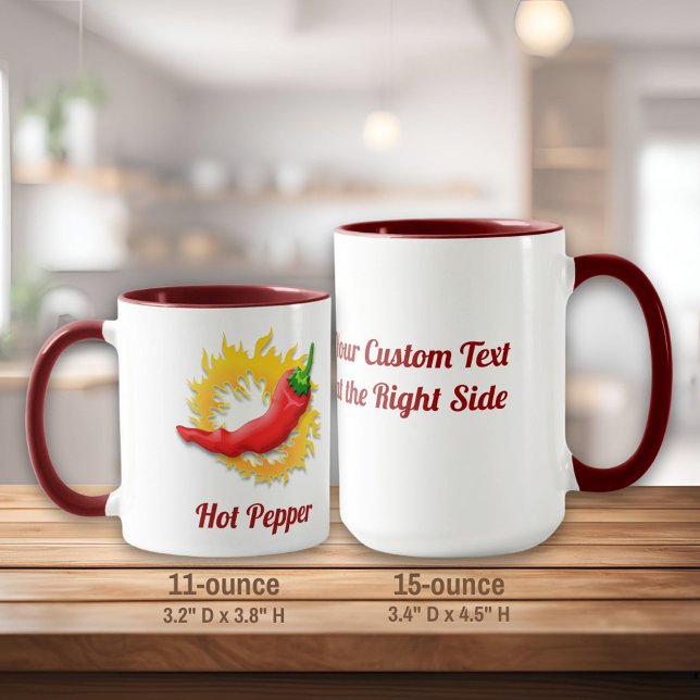 Poivre avec Mug de café flammé (Créateur téléchargé)