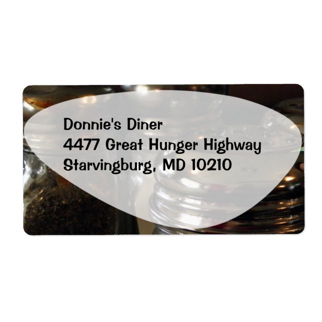 Poivre de sel Classic Diner Amusant Photo Art (Devant)