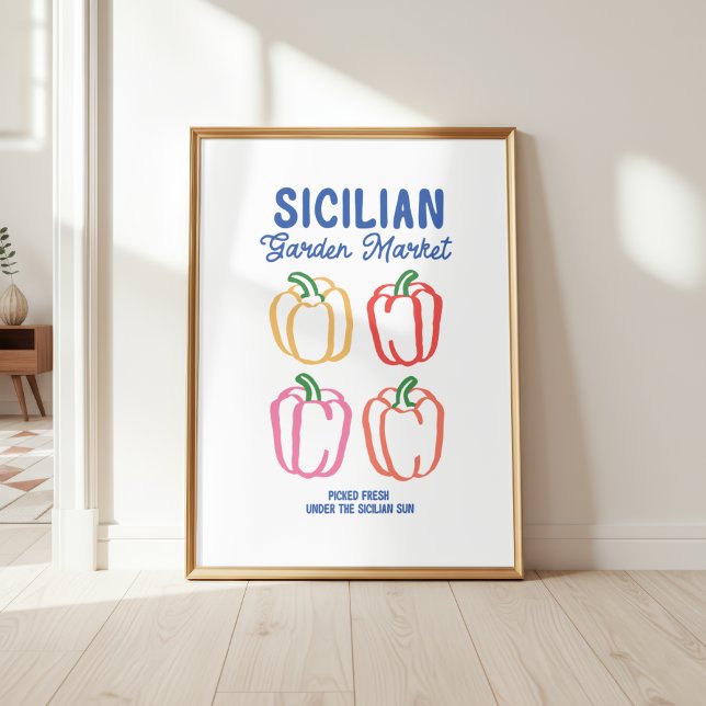 Poivrons du marché fermier Art mural de cuisine (Créateur téléchargé)