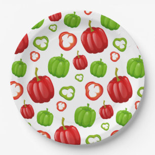 Poivrons Paper Plate