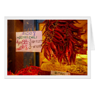 Poivrons sur le marché grand Hall