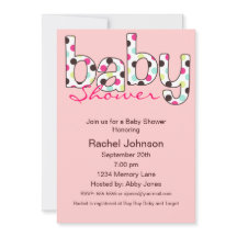 Poka Dot Baby Shower Invitation