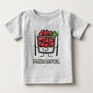 Poke bowl Hawaii raw fish salad chopsticks aku Baby T-Shirt
