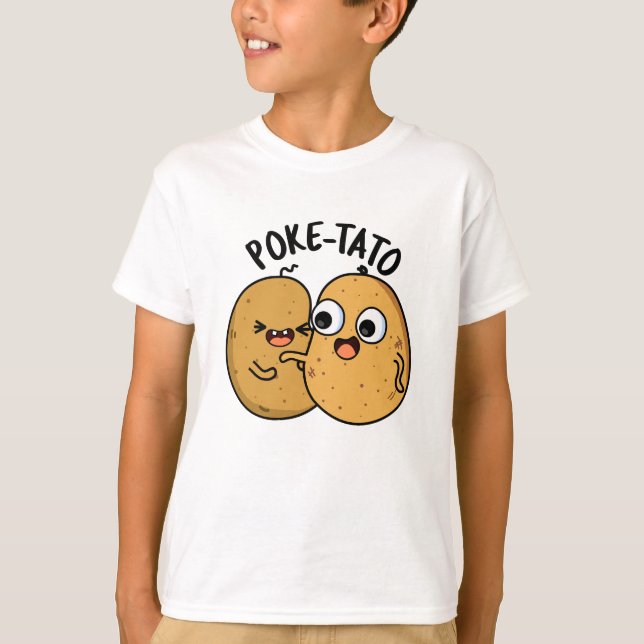 Poke-tato Funny Potato Pun  T-Shirt (Front)