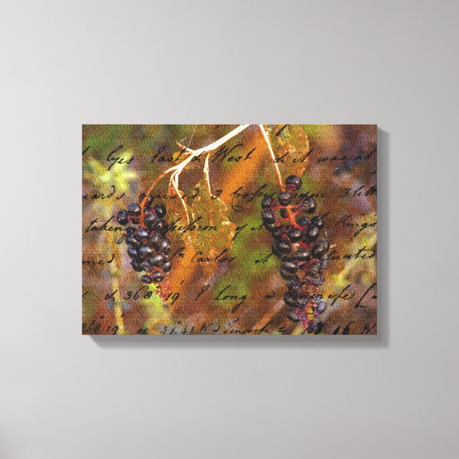 Pokeberries 2 Panel Canvas Print (Front)