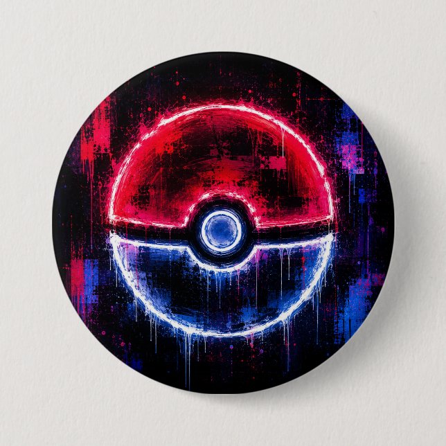 Pokémon Ball 3 Inch Round Button (Front)