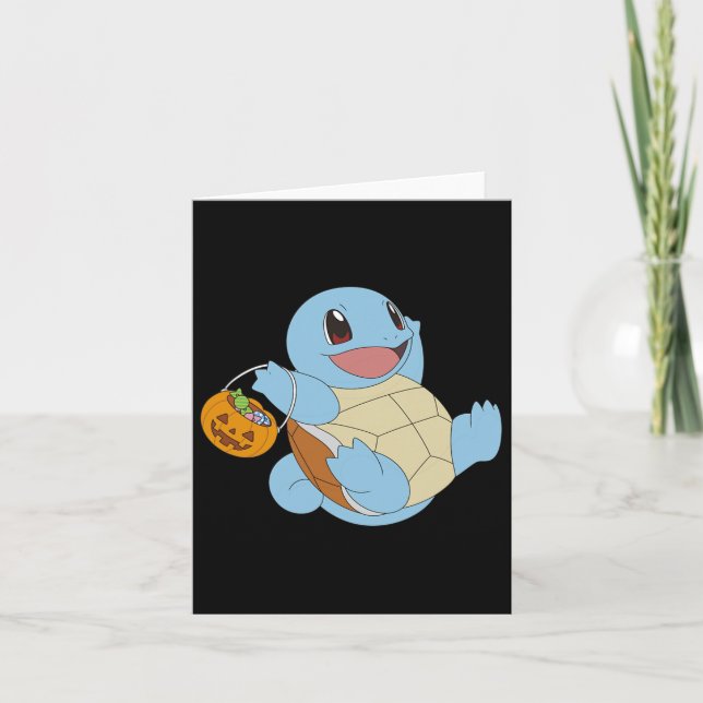 Pokémon Halloween Squirtle With His Trick Or Treat Card (Front)