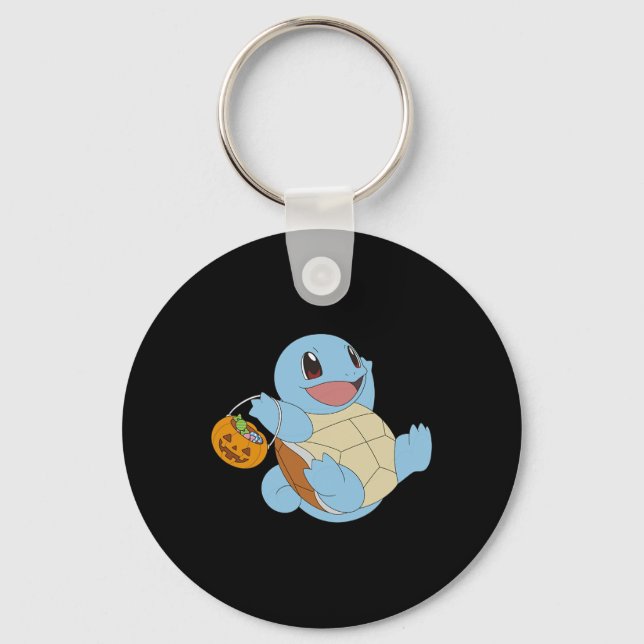 Pokémon Halloween Squirtle With His Trick Or Treat Keychain (Front)