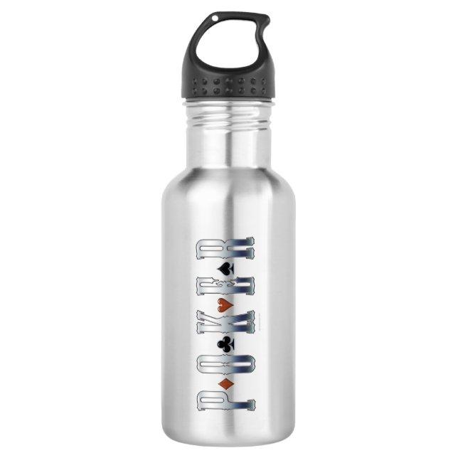 Poker 532 Ml Water Bottle (Front)