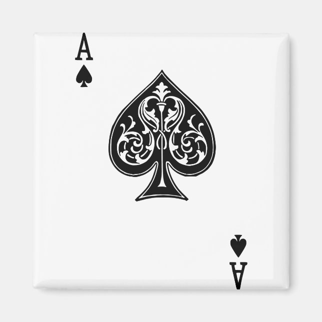 Poker Ace Card Magnet (Front)