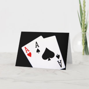 Poker Aces Greeting Cards