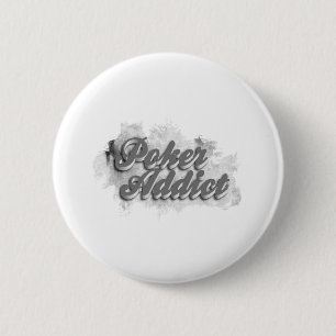 Poker addict 2 inch round button