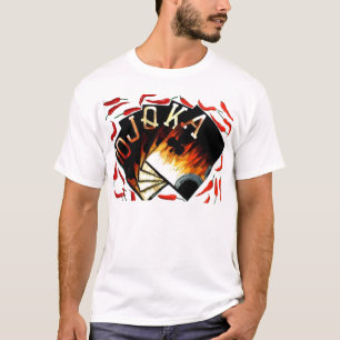 Poker Art Fan Shaped Hot Peppers Royal Flush T-Shirt
