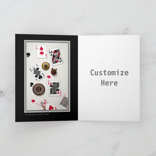Poker Artsy Customizable Card for Players (Inside)