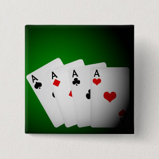 Poker Background 2 Inch Square Button