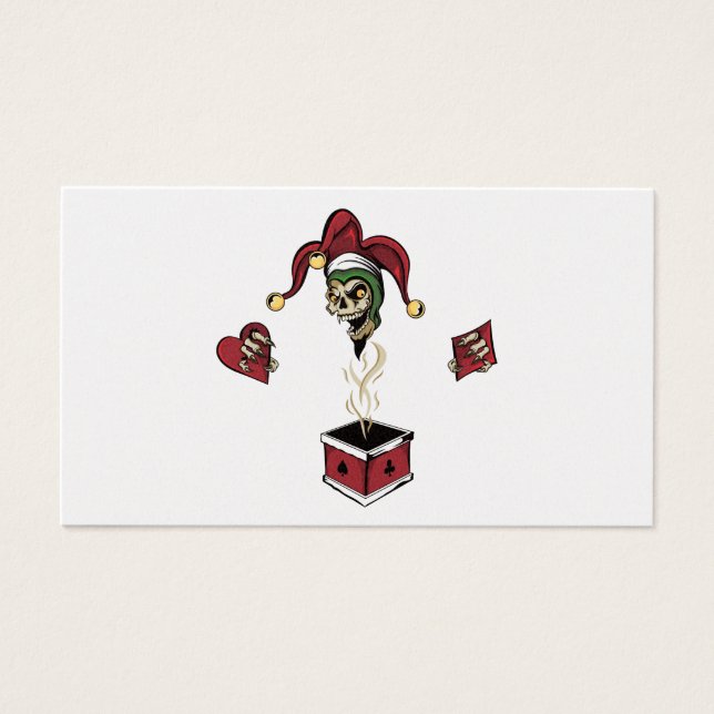 Poker Box Joker Zombie Skull (Front)